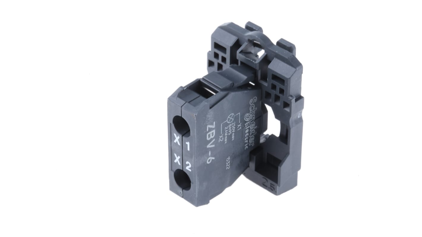 Schneider Electric 带灯按钮座, 照明块, 250V, 带固定套圈, Harmony XB5系列
