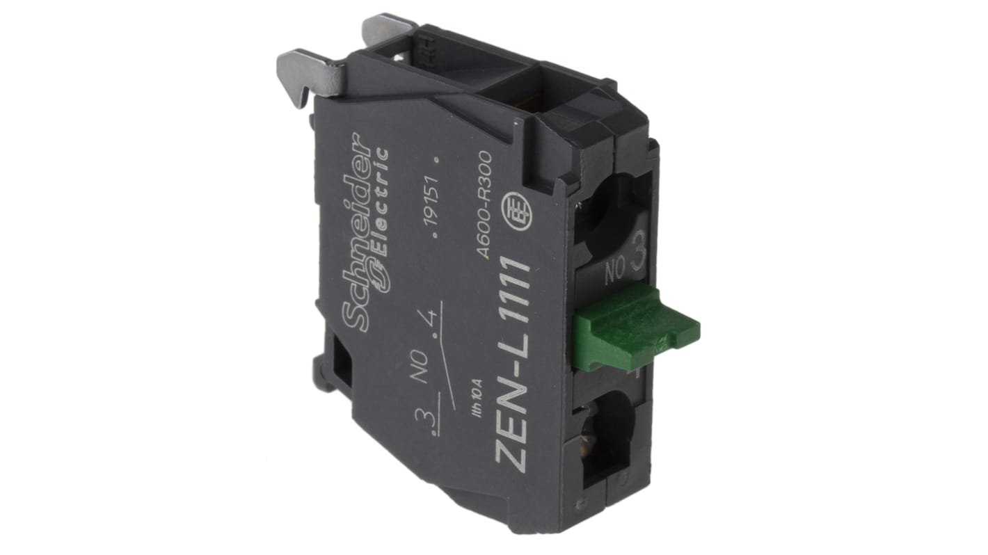 Bloque de contactos Schneider Electric ZENL1111, 1 NA, 600V, terminal Roscado