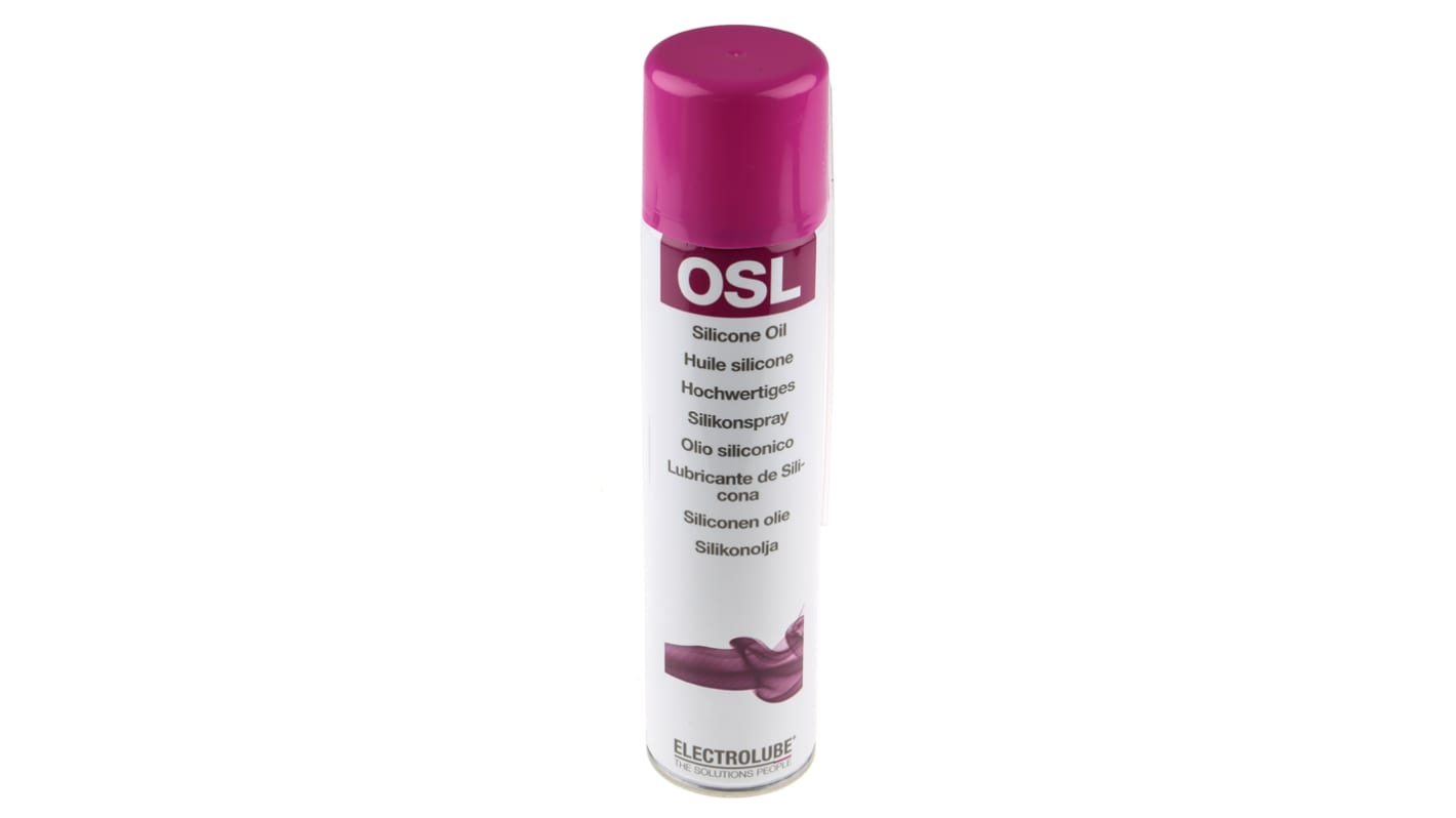 Aceite de silicona Electrolube OSL, Aerosol de 400 ml, Aplicación Multiuso, protección contra óxido