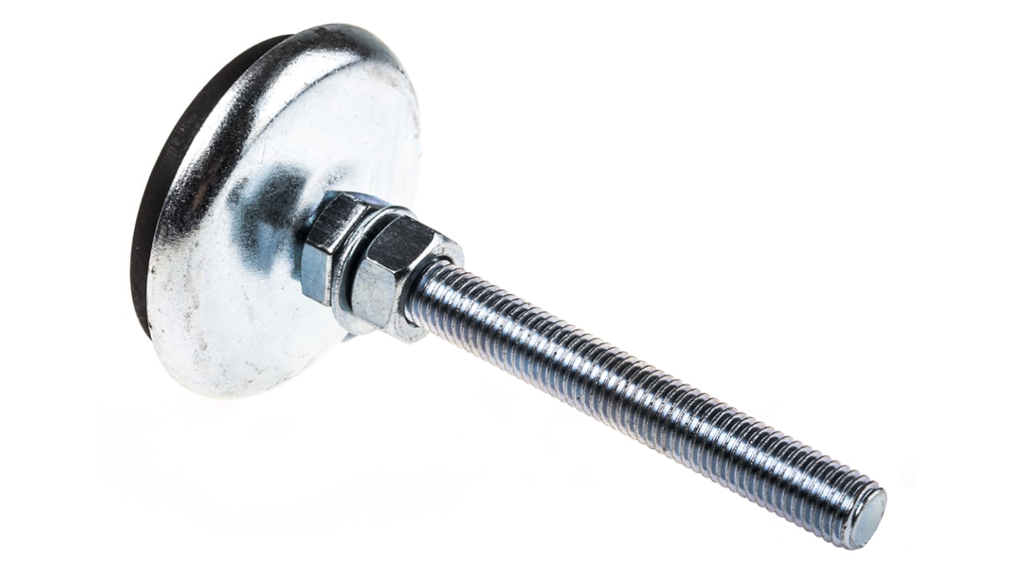 FlexLink M12 Thread Steel Adjustable Foot, 11mm Groove