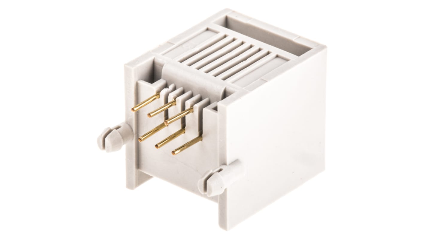 RS PRO RJ11接口, PCB安装, 6P6C路, 直角