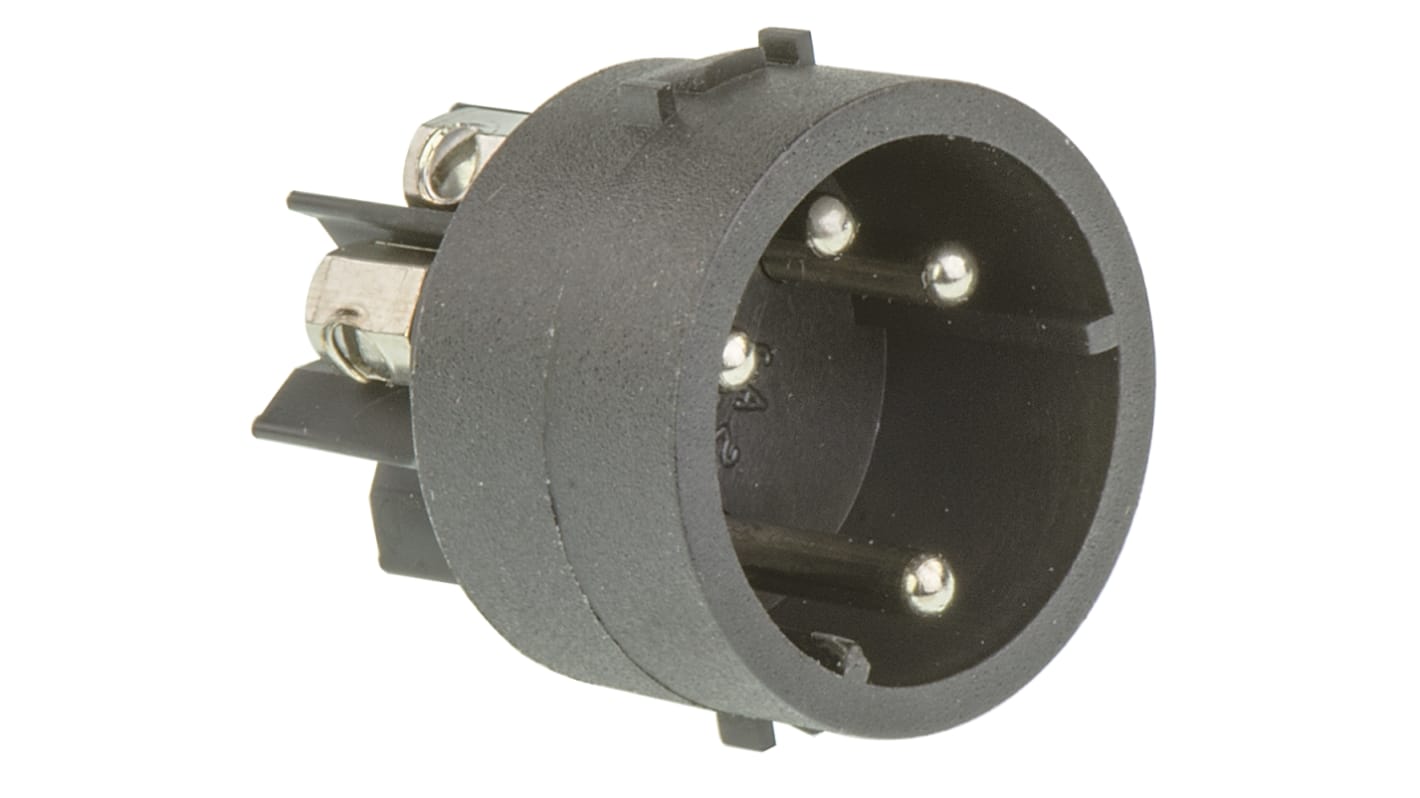 Bulgin Male Connector Insert 4 Way for use with Mini Buccaneer Connector