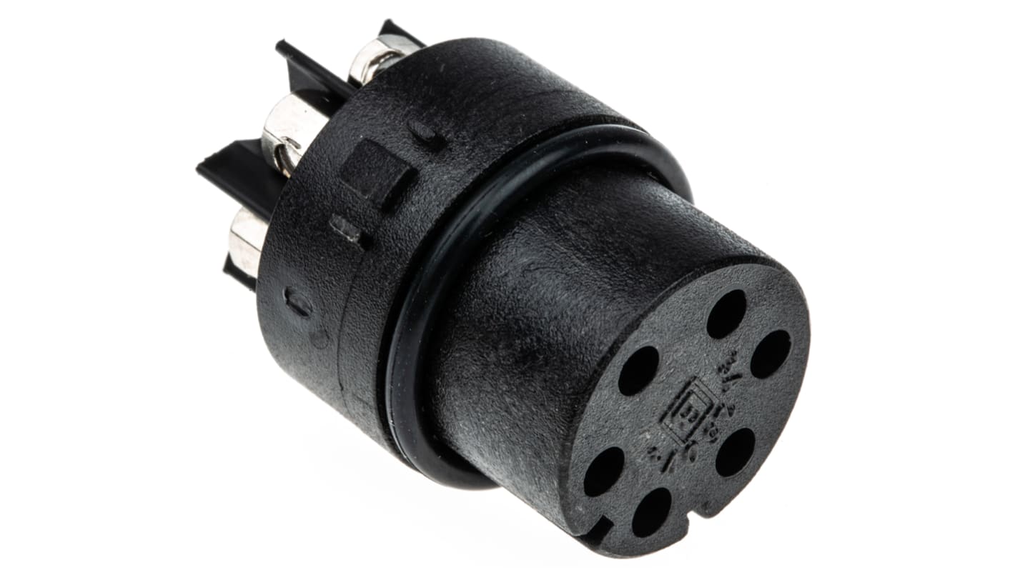 Bulgin Female Connector Insert 6 Way for use with Mini Buccaneer Connector