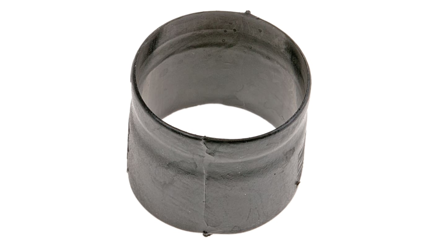 TE Connectivity Straight Black, Fluid Resistant Elastomer, 16.5mm