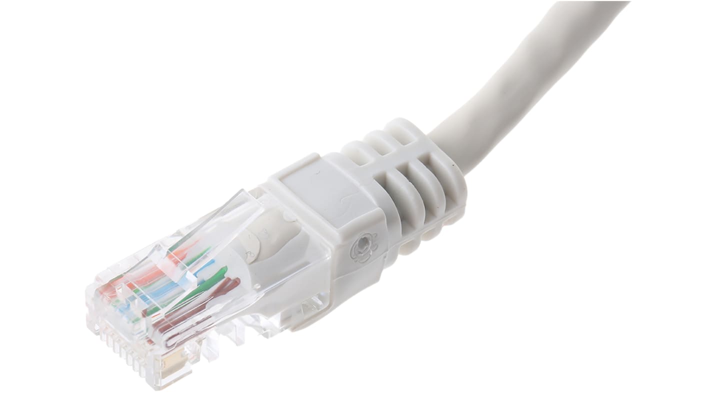 Cable Ethernet Cat5e U/UTP Decelect de color Gris, long. 10m, funda de PVC