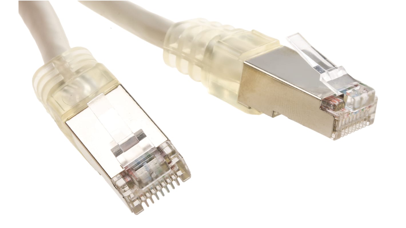 Decelect Cat5 Male RJ45 to Male RJ45 Ethernet Cable, F/UTP, Grey, 4m