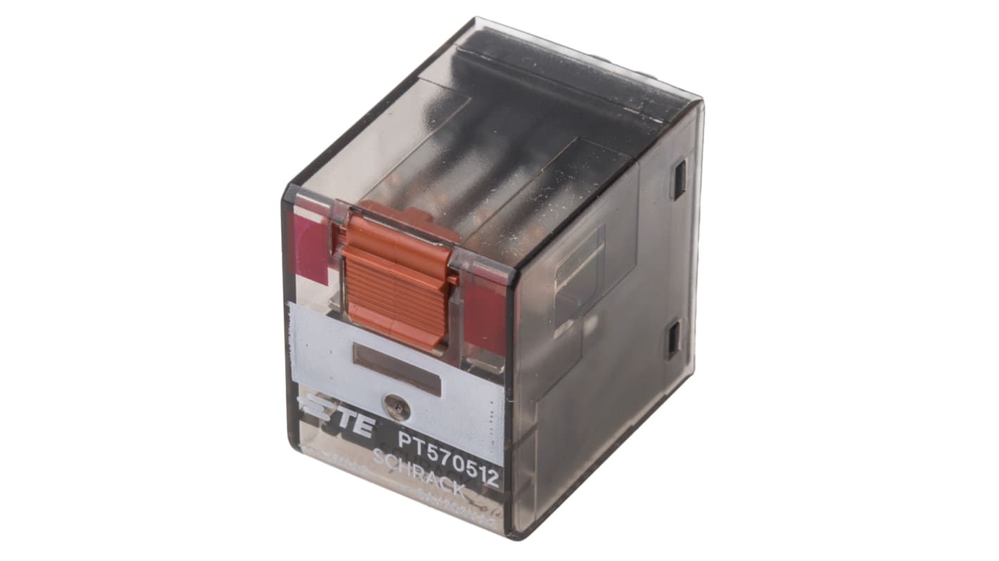 TE Connectivity PCB Mount Power Relay, 12V ac Coil, 6A Switching Current, 4PDT