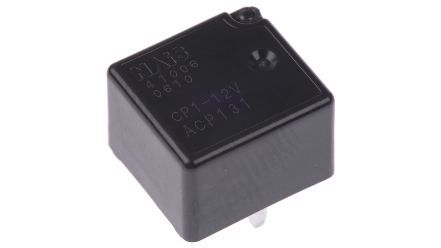 Panasonic PCB Mount Automotive Relay, 12V dc Coil, 25A Switching Current, SPDT