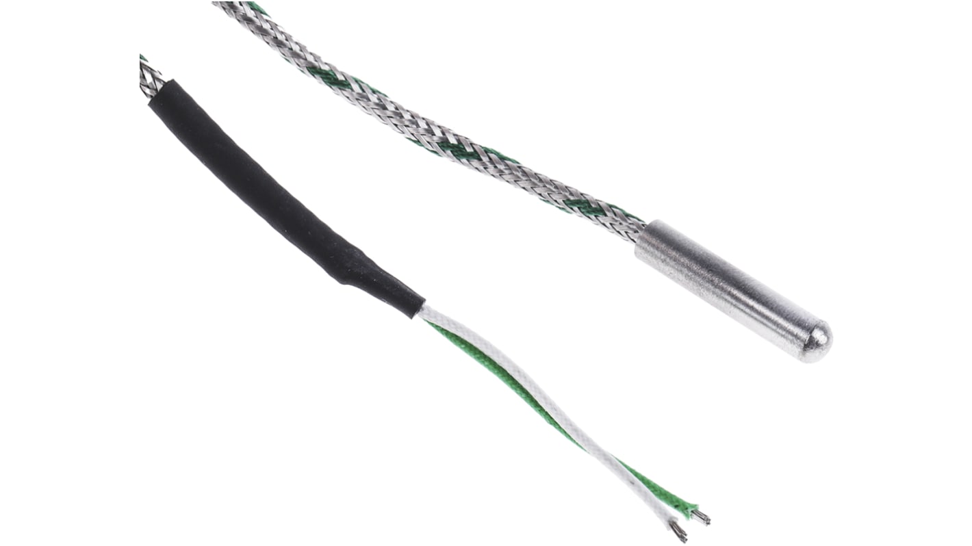 RS PRO K型热电偶, 探头Φ5mm x 20mm, 可测+750°C, 线长2.5m, 电缆接端, 316L不锈钢探头, 4 s响应