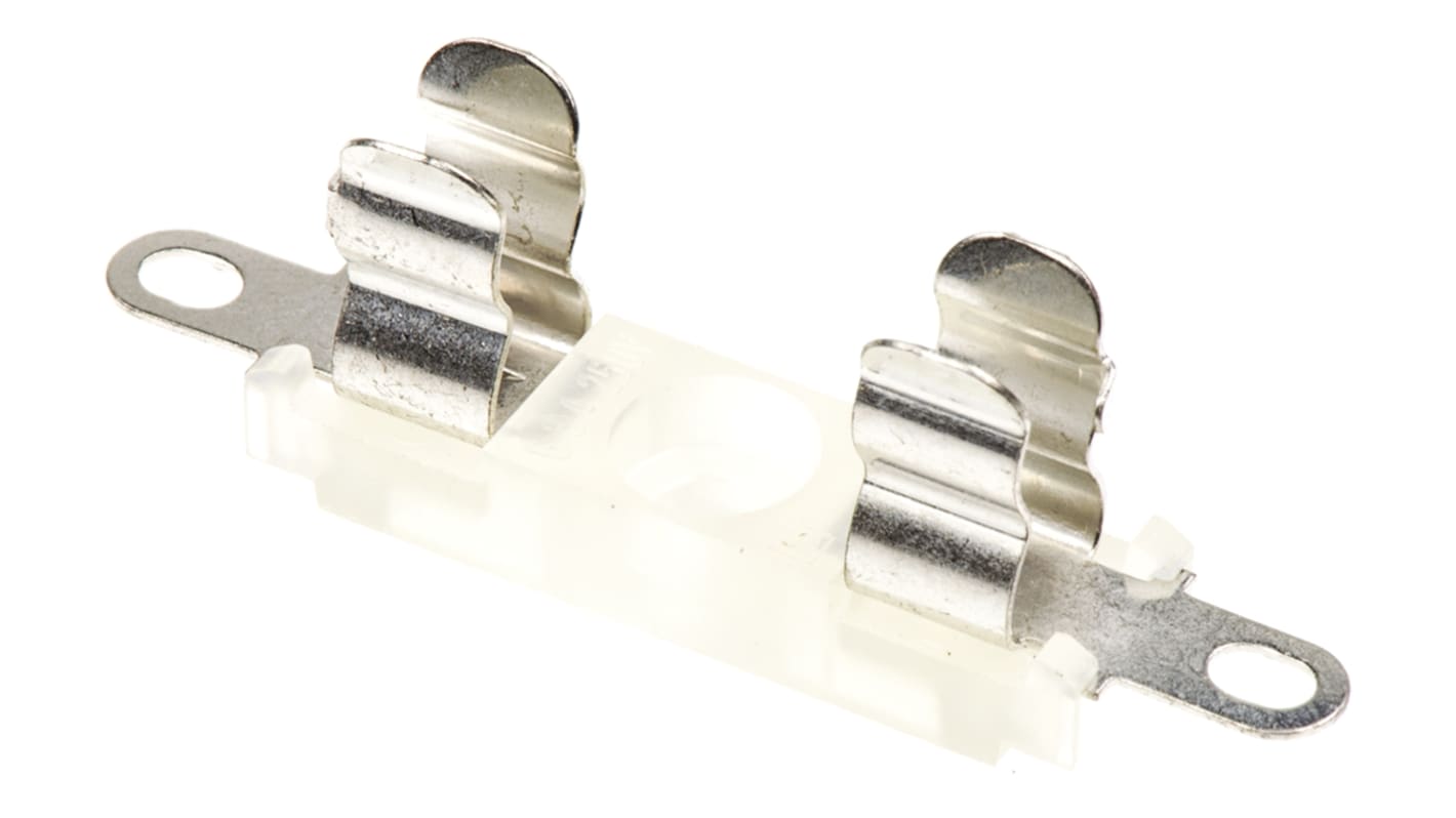 Schurter Bundmonteret sikringsholder, 6.3A Nej, passer til 5 x 20mm sikring 250V ac