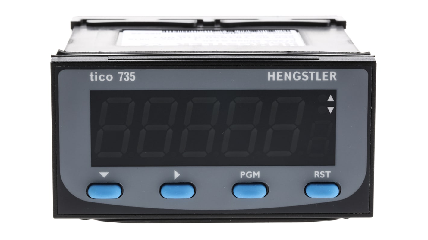 Hengstler TICO 735 LED Process Indicator for Current, Voltage, 45mm x 92mm