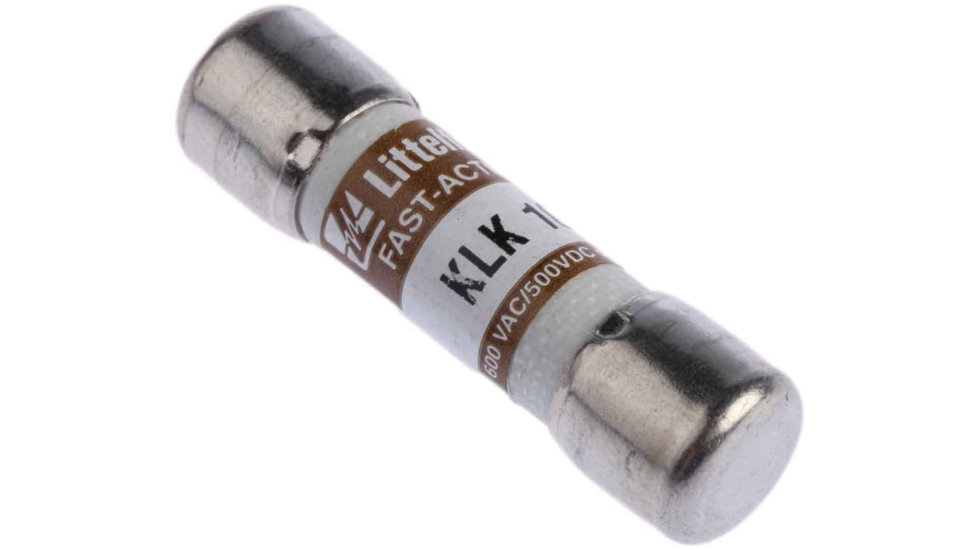 Littelfuse 10A F Melamine Cartridge Fuse, 10 x 38mm