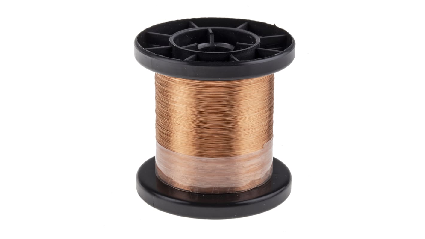 Block 0.1mm Enamelled Copper Wire, 38 AWG 1144m Reel