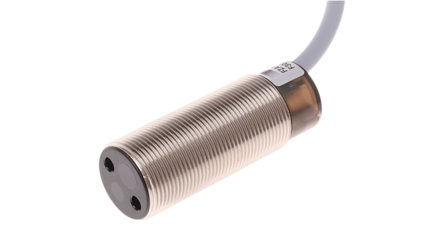Rs-Online Sensore fotoelettrico Cilindrico Baumer a diffusione rilevamento 20 mm → 150 mm uscita PNP