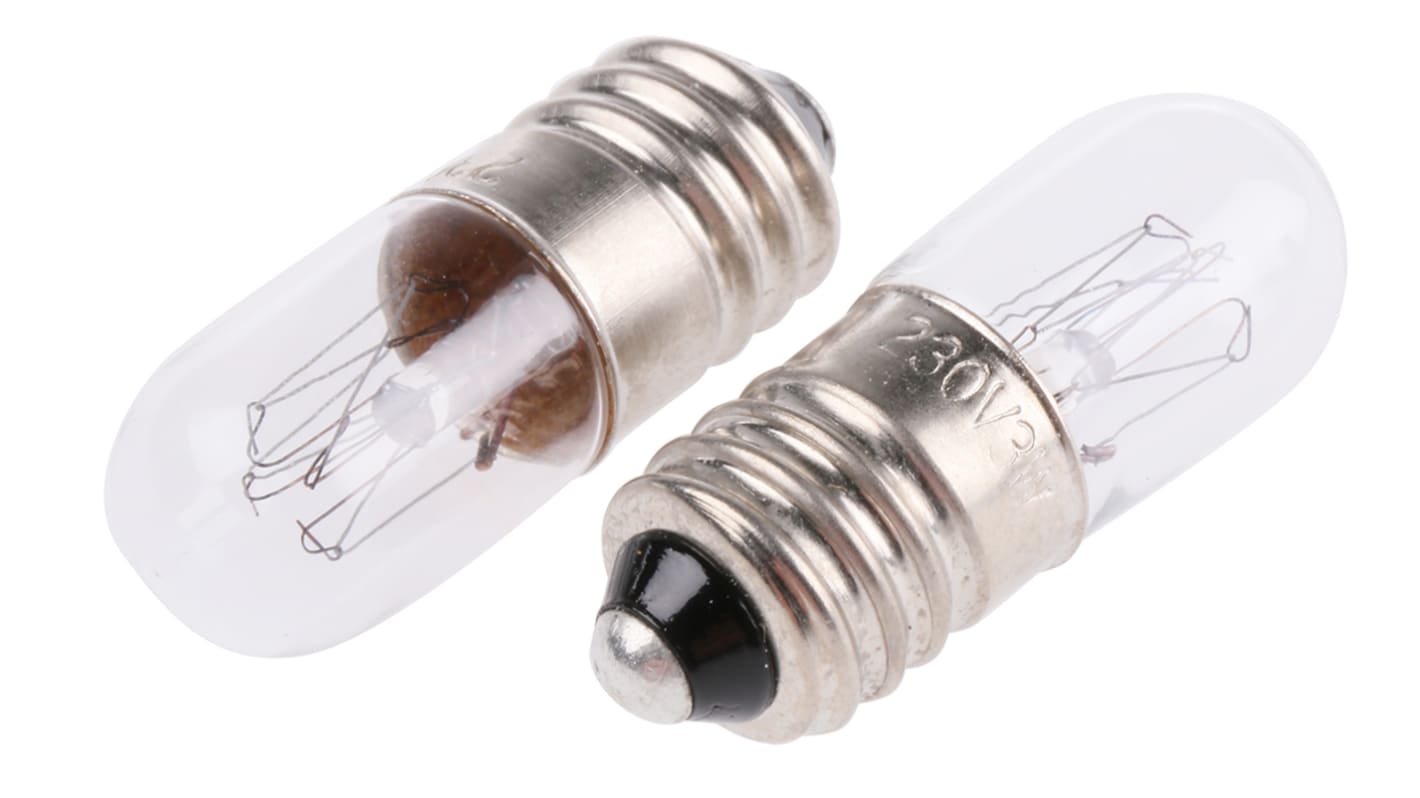 Lampadina spia con base E10, 230 V, 3,8 lm