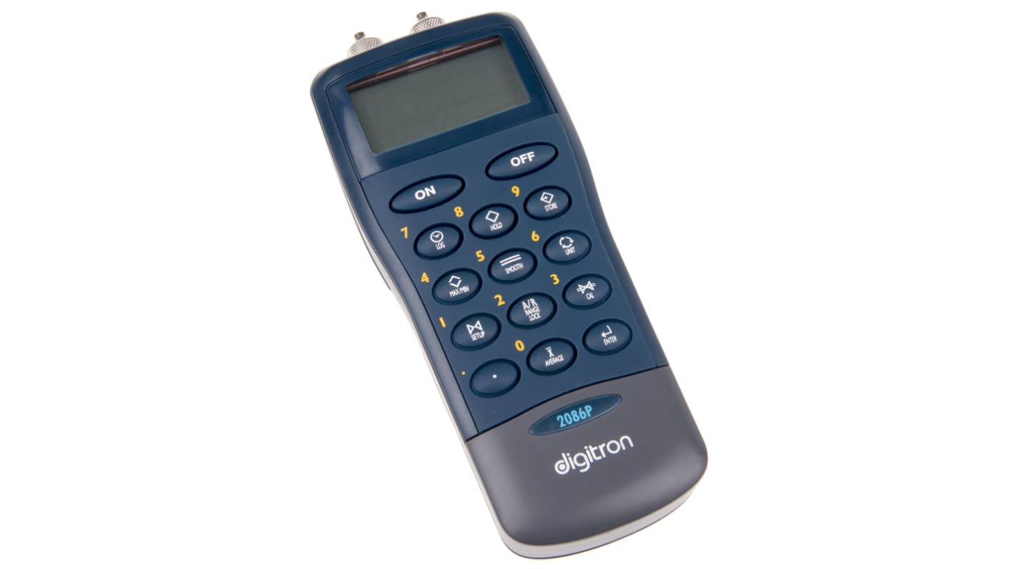 Digitron 2000P差压数字压力计, 0bar∼10bar, 2端口, ±0.15% + 0.015 bar + 1 位精度, IP67