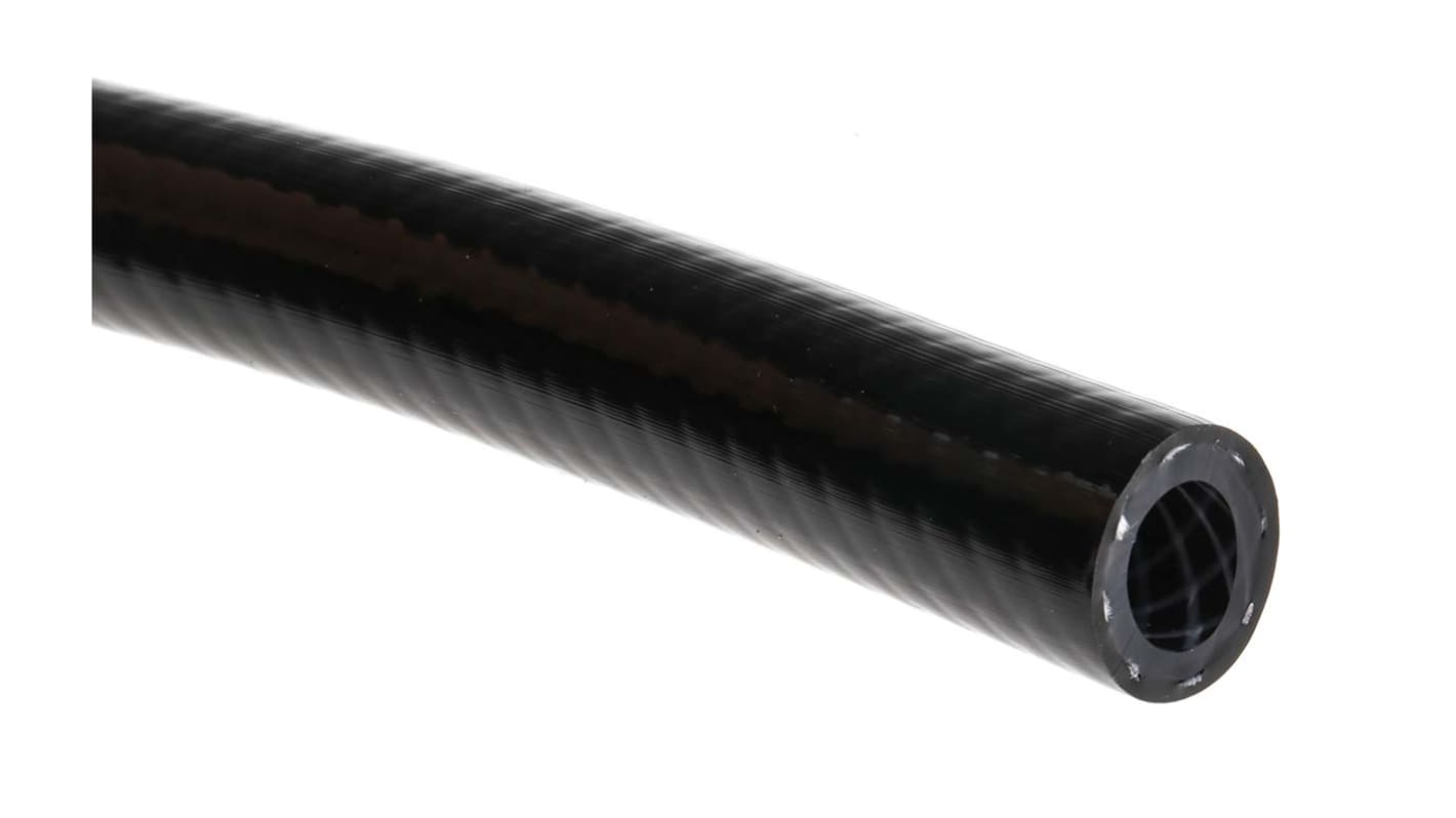 RS PRO PVC, Hose Pipe, 10mm ID, 16mm OD, Black, 25m