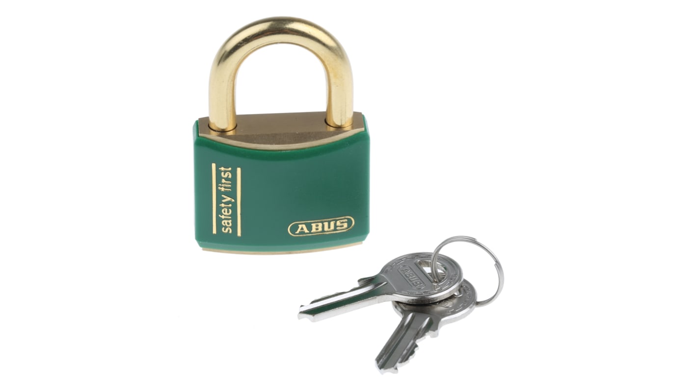 Candado de Latón ABUS , Ø de grillete 6mm, color Verde, para Interior, exterior