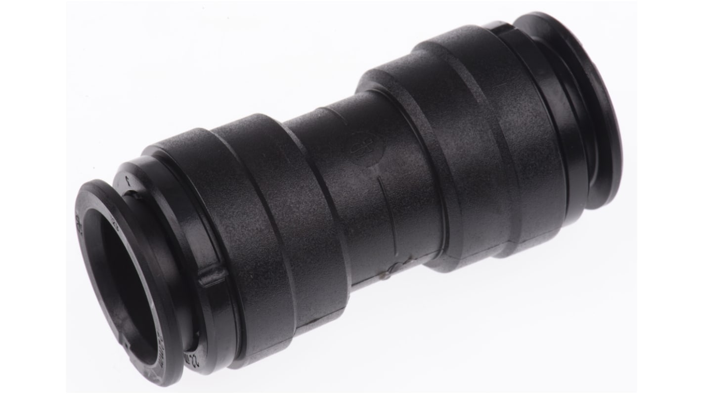 JG Speedfit Plastic Pipe Fitting, Straight Push Fit Coupler, 22mm