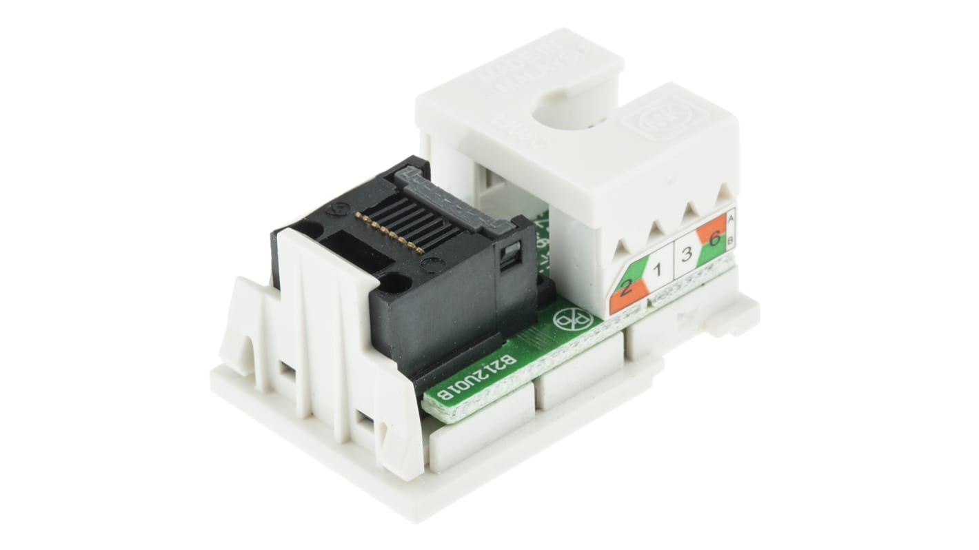 MK Electric Logic Plus Series Female RJ45 Connector, Cat5e