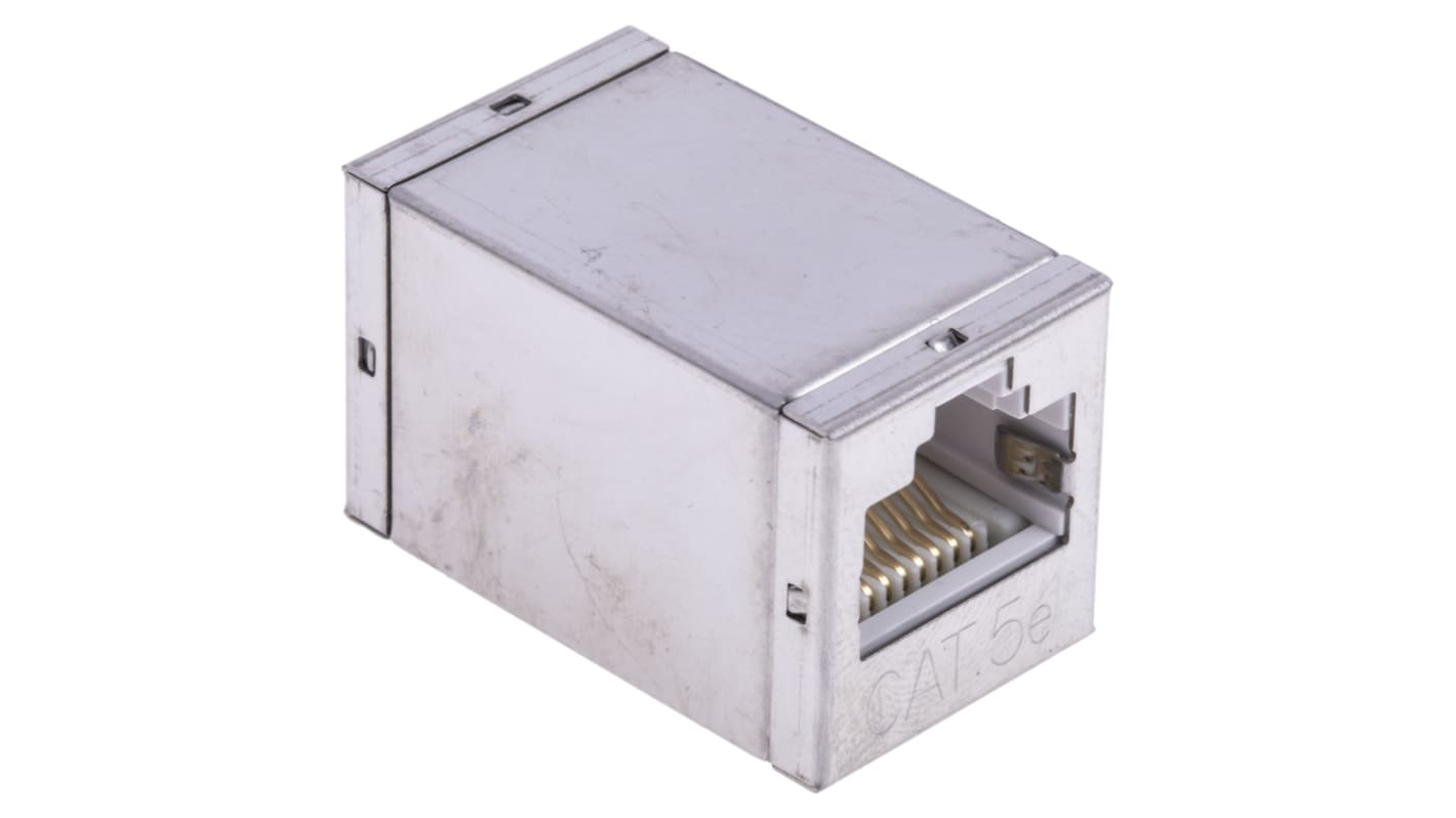 RS PRO RJ耦合器, RJ45 母, Cat5e网络, 屏蔽双绞线 (STP), 18mm长