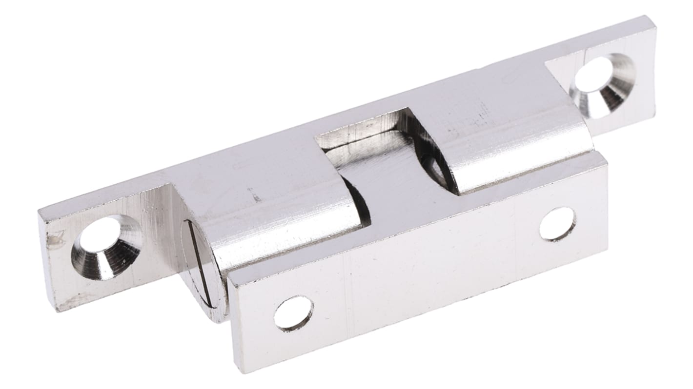 Steinbach & Vollman 黄铜碰珠锁, 球形夹持器, 4.0mm固定孔, 两者固定孔距30.0mm, 尺寸70 x 12.5mm