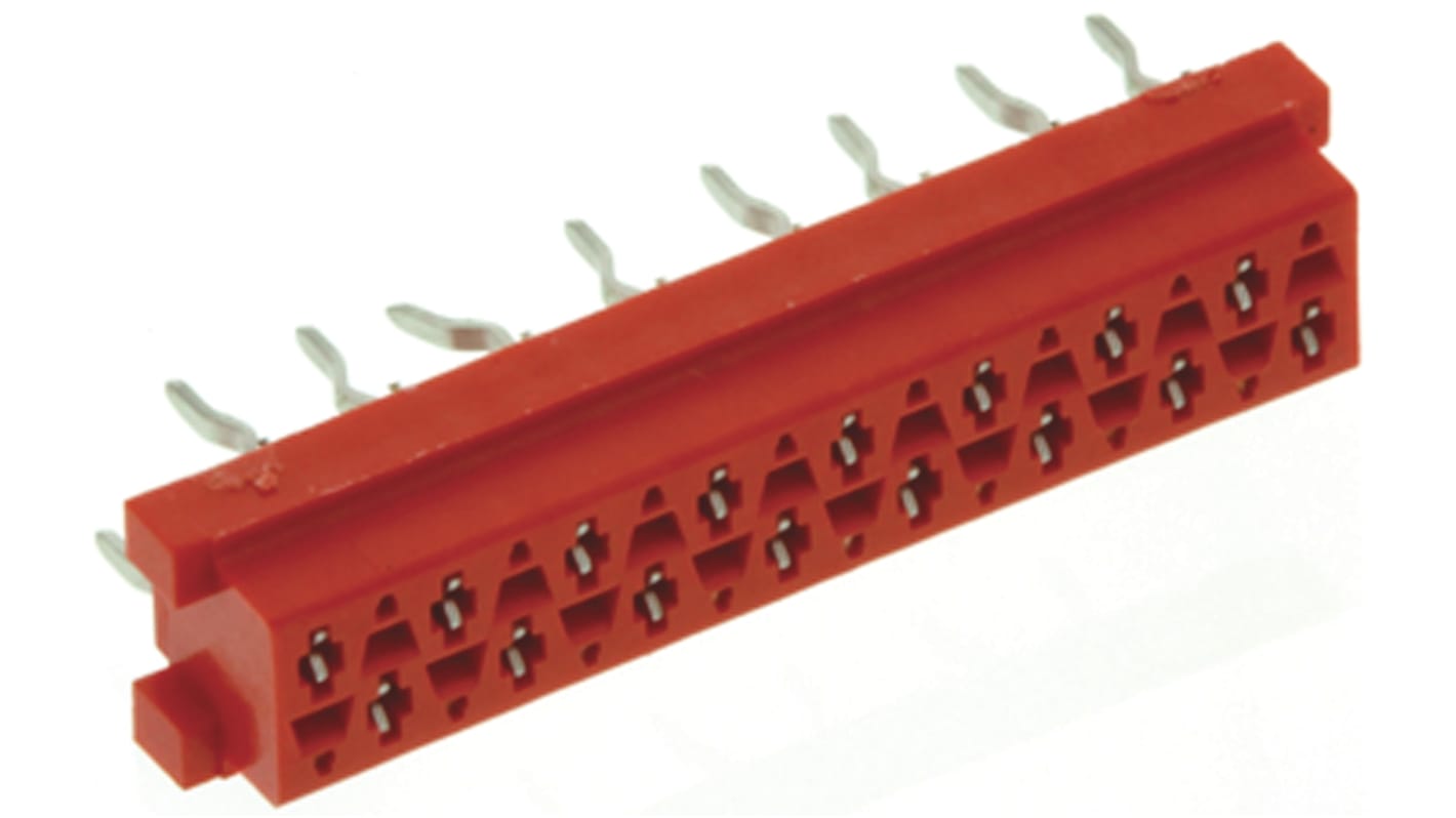 Gniazdo PCB 16 -pinowe 2 -rzędowe raster: 2.54mm Żeńskie na płytkę Proste Przewlekany