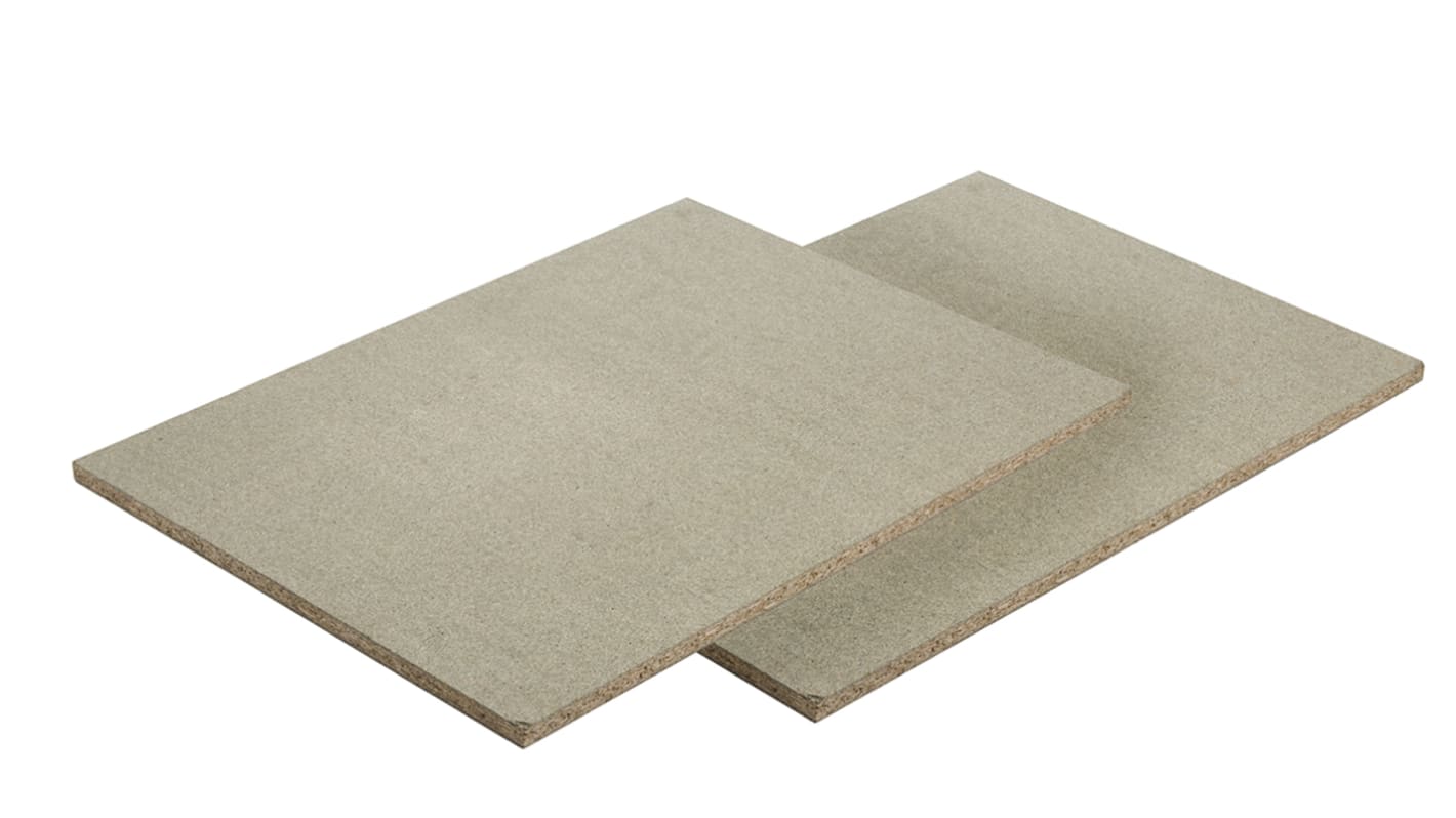 RS PRO Chipboard Grey Twinspan Chipboard Shelf, 18mm, 1500mm x 600mm