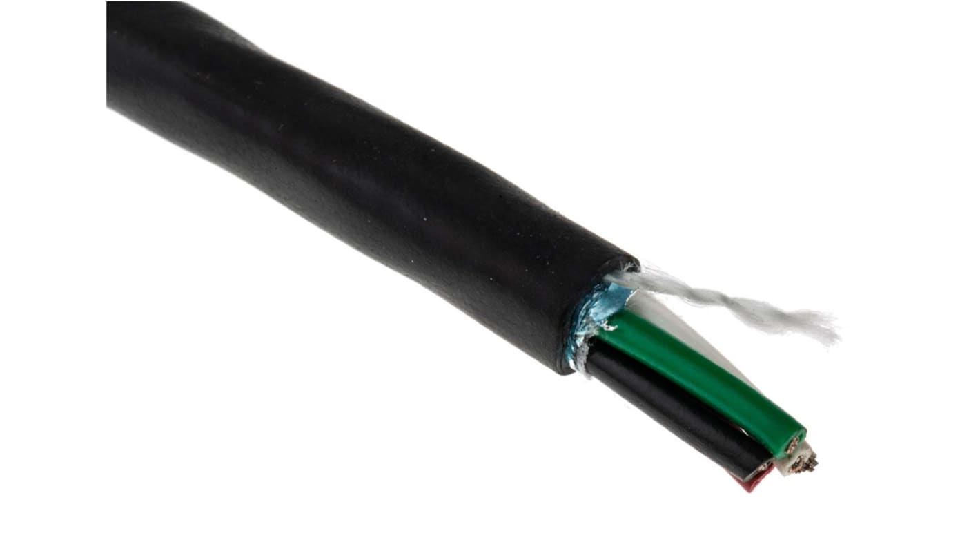 Cable de control apantallado Alpha Wire Xtra-Guard 2 Performance Cable de 4 núcleos, 0,81 mm², Ø ext. 6.68mm, long.