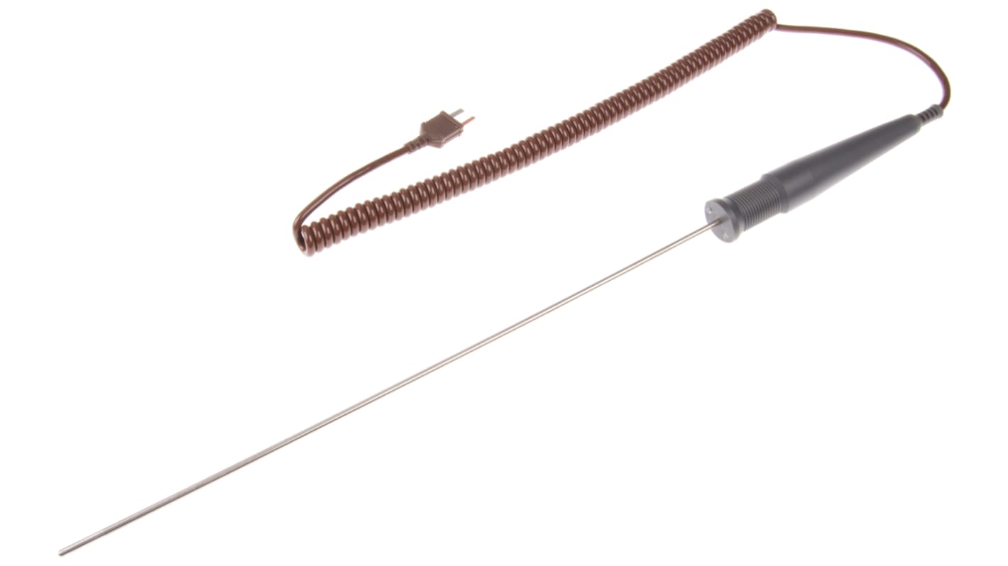 RS PRO T General Purpose Temperature Probe, 300mm Length, 3mm Diameter, +400 °C Max