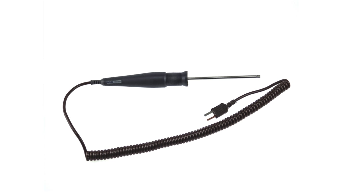 Czujnik temperatury T Powietrzna, ogólna Wtyk termopary miniaturowej długość 110mm średnica 4mm dł. kabla 2m RS PRO