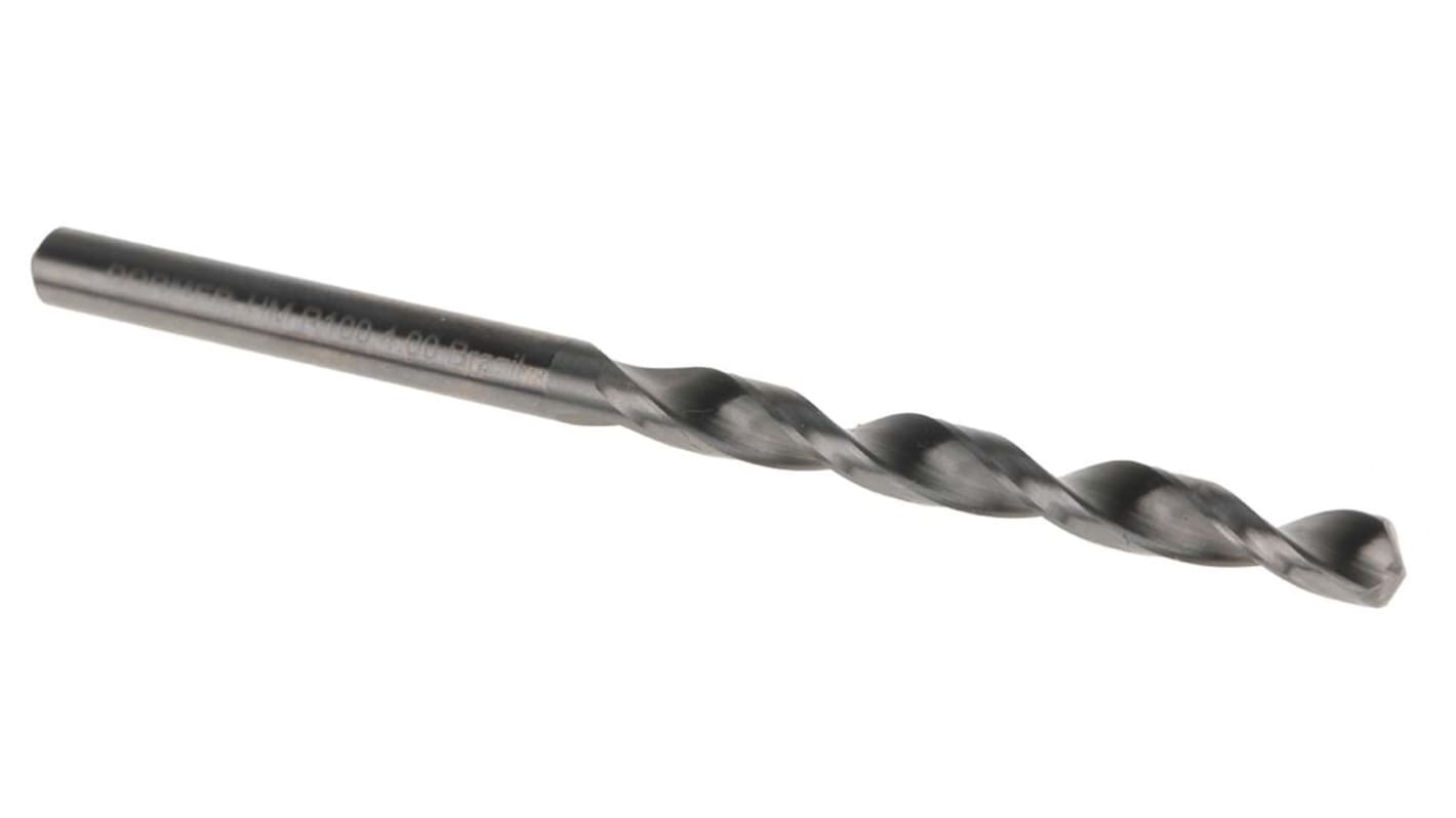 Dormer R100 Series Solid Carbide Twist Drill Bit, 4mm Diameter, 75 mm Overall