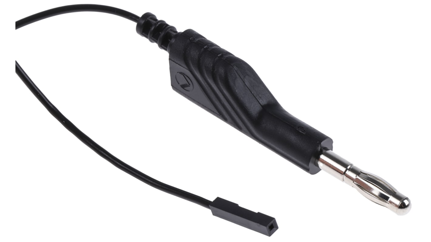 Hirschmann Test & Measurement, 3A, 60V dc, Black, 1m Lead Length