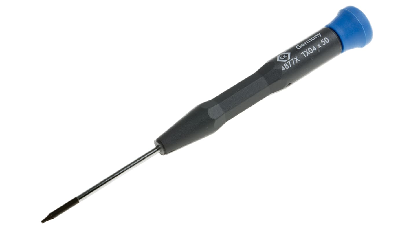 CK Torx Precision Screwdriver, T4 Tip, 50 mm Blade