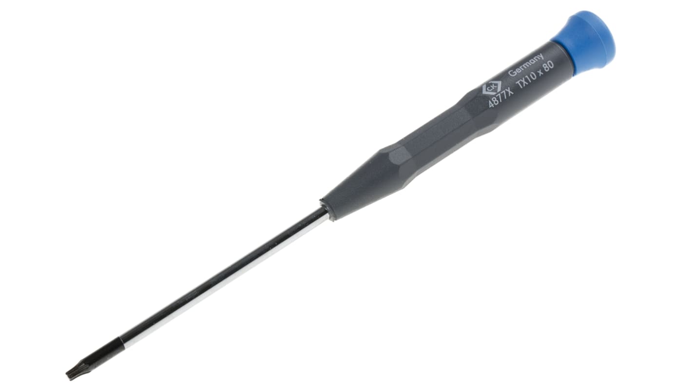 CK Torx Precision Screwdriver, T10 Tip, 80 mm Blade