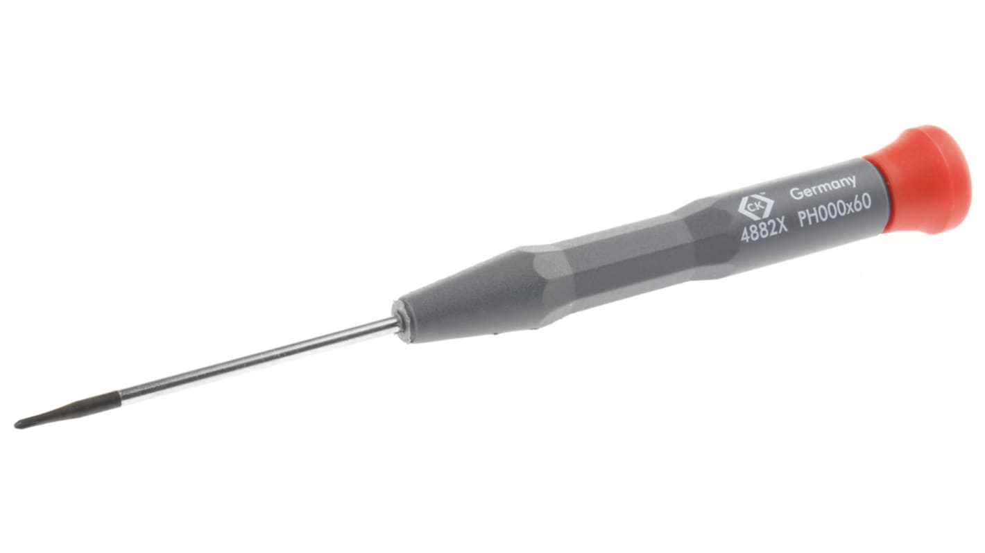 CK Phillips Precision Screwdriver PH000 Tip 60 mm Blade 157 mm Overall