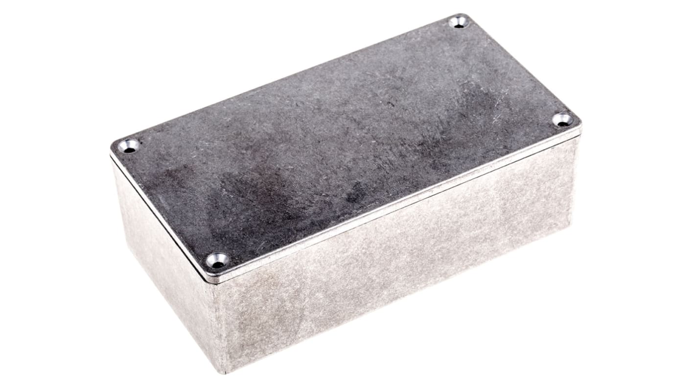 Hammond 1590 Series Natural Die Cast Aluminium Enclosure, IP54, Natural Lid, 153 x 83.1 x 50.4mm