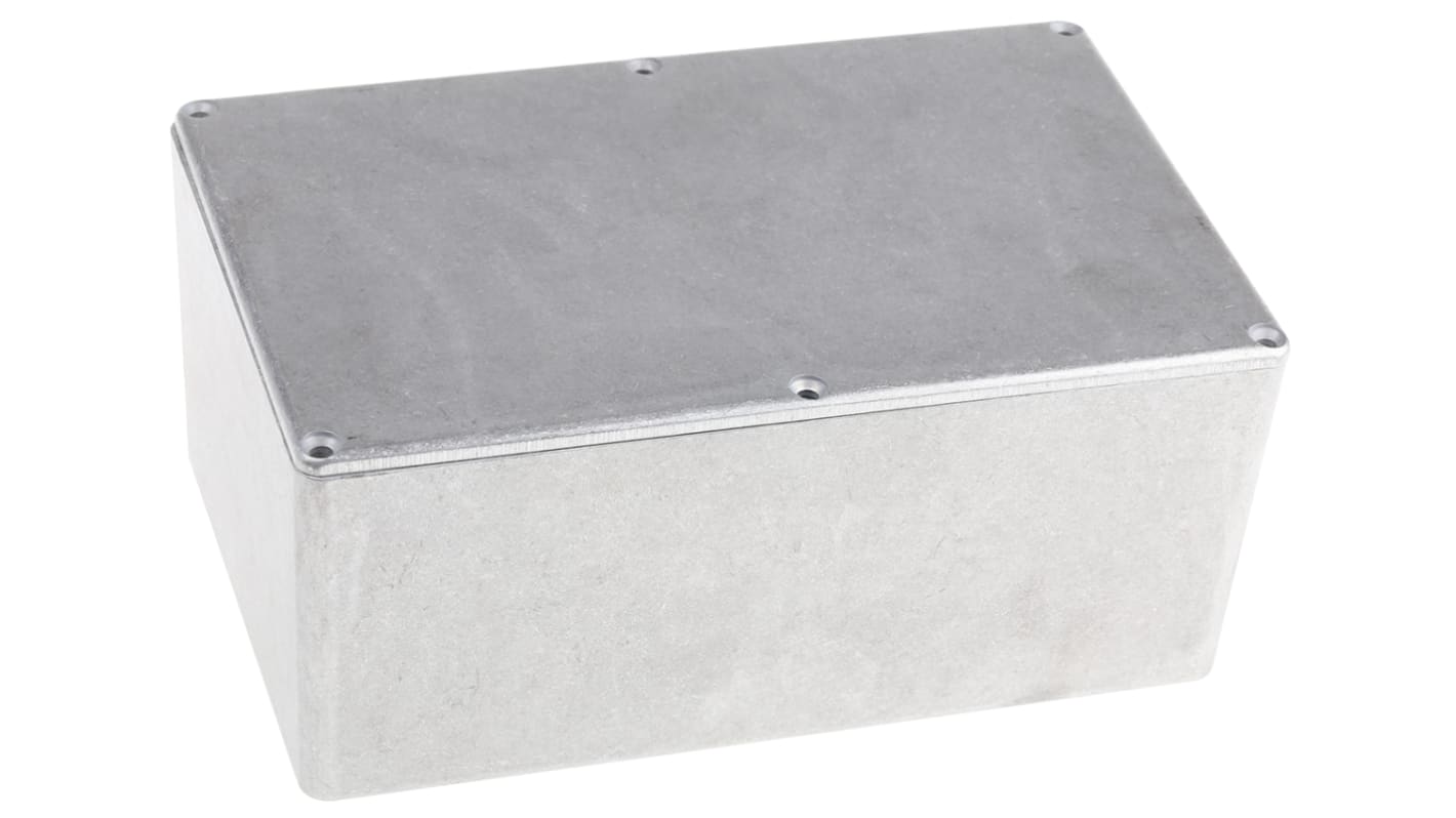 Hammond 1590 Series Natural Die Cast Aluminium Enclosure, IP54, Natural Lid, 188 x 120 x 82mm