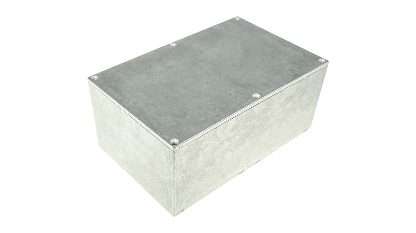 Hammond Eddystone Series Natural Die Cast Aluminium Enclosure, IP54, Natural Lid, 188 x 120 x 82mm