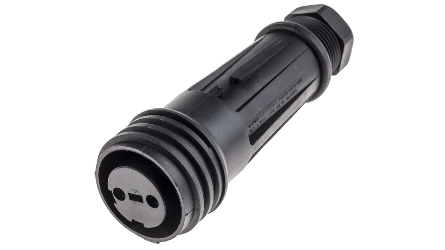Bulgin Circular Connector, 2 Contacts, Cable Mount, Socket, Female, IP68, Buccaneer 900 Series