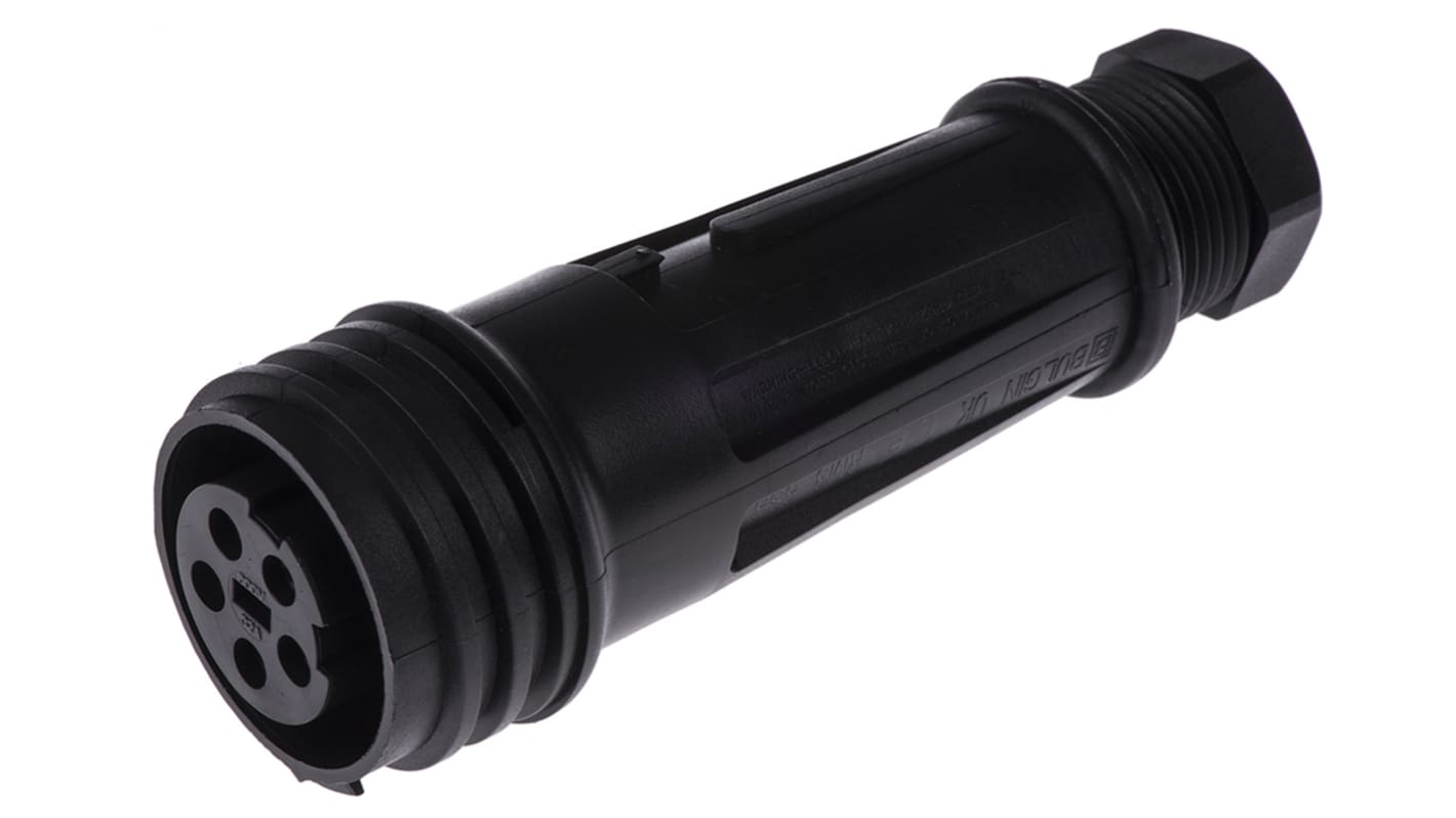 Bulgin Circular Connector, 5 Contacts, Cable Mount, Socket, Female, IP68, Buccaneer 900 Series
