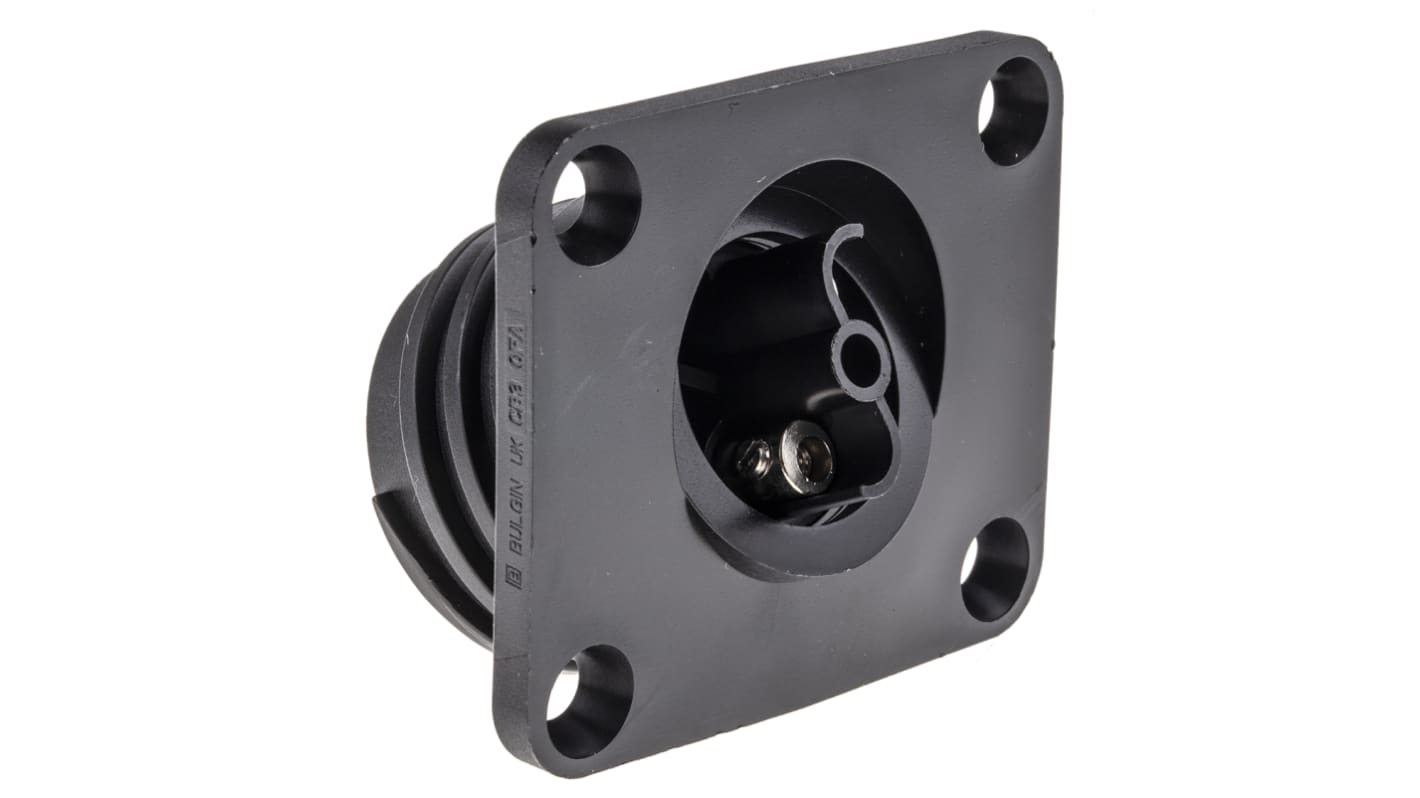 Bulgin Circular Connector, 2 Contacts, Flange Mount, Socket, Female, IP68, Buccaneer 900 Series