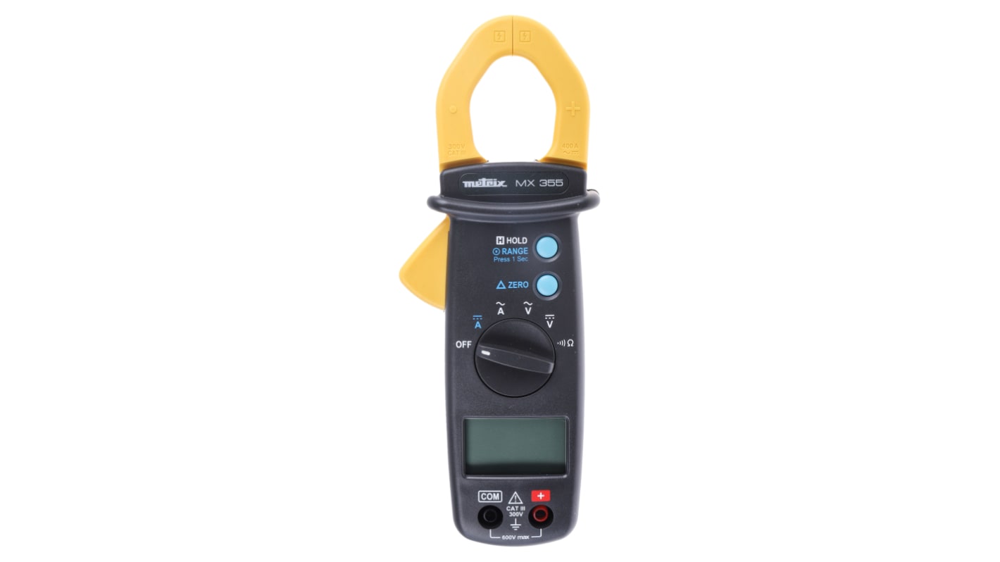 Metrix MX 355 Clamp Meter, 400A dc, Max Current 400A ac CAT III 600V