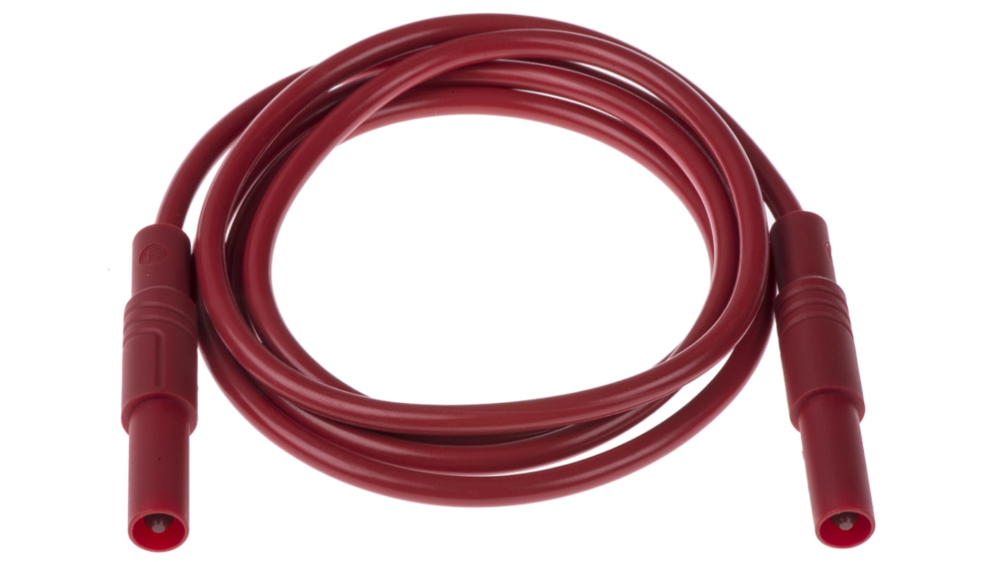 Hirschmann Test & Measurement, 32A, 1000V ac/dc, Red, 1m Lead Length
