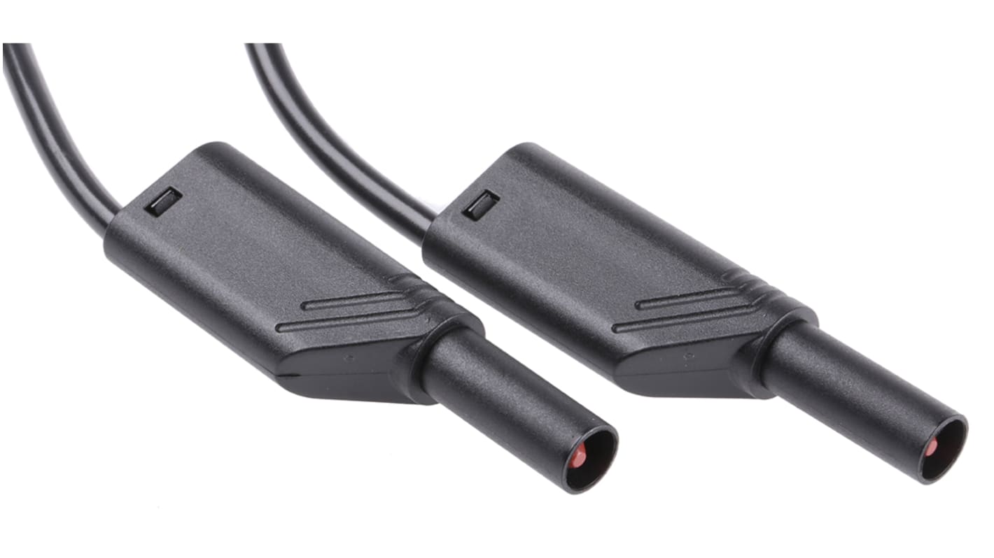 Hirschmann Test & Measurement, 32A, 1000V ac/dc, Black, 1m Lead Length