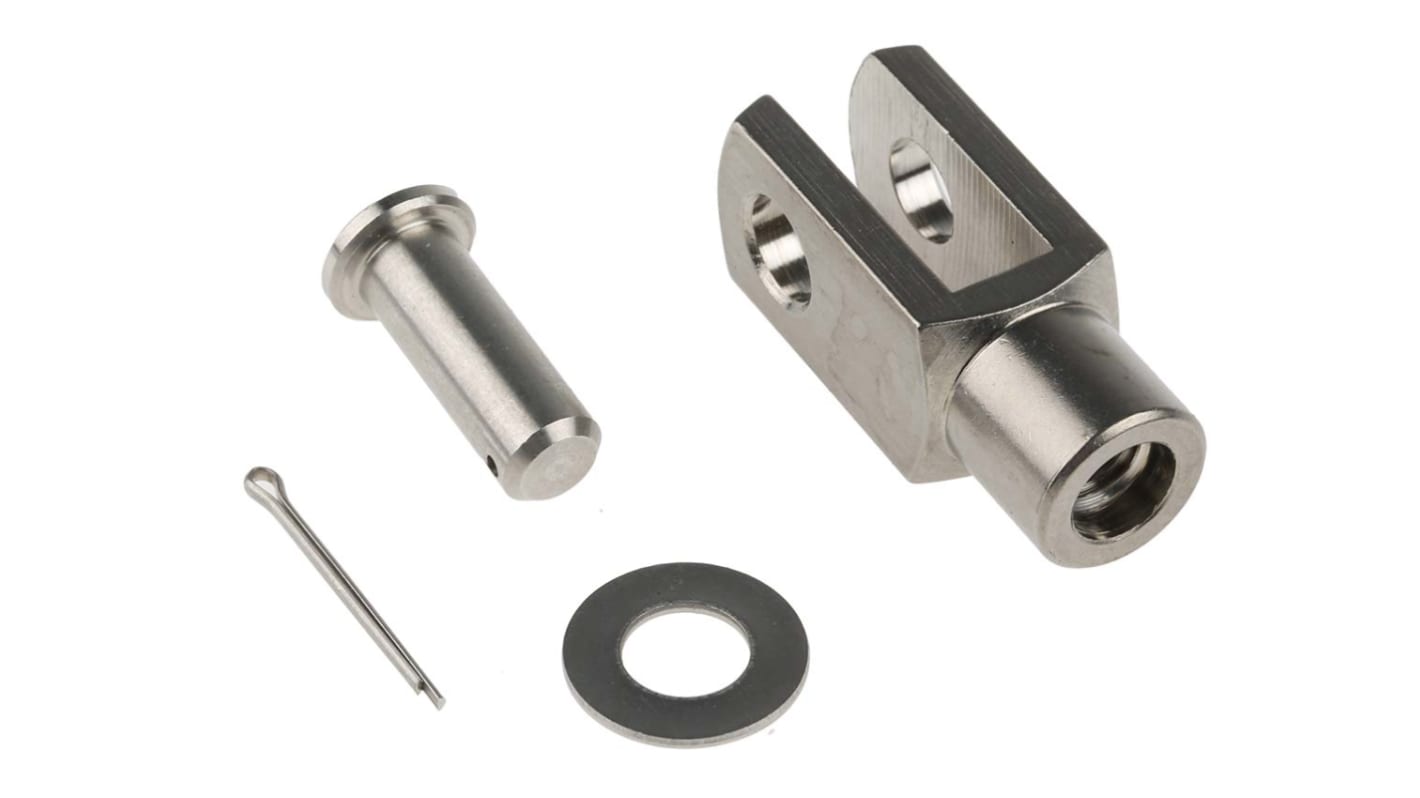 RS PRO Stainless Steel M8 x 1.25 Clevis, 42mm x 16mm