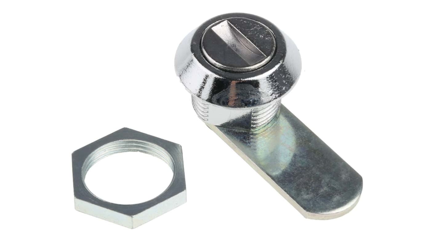 Serratura a camma con A bottone/cacciavite Euro-Locks a Lowe & Fletcher group Company, foro 16.1 x 13.1mm