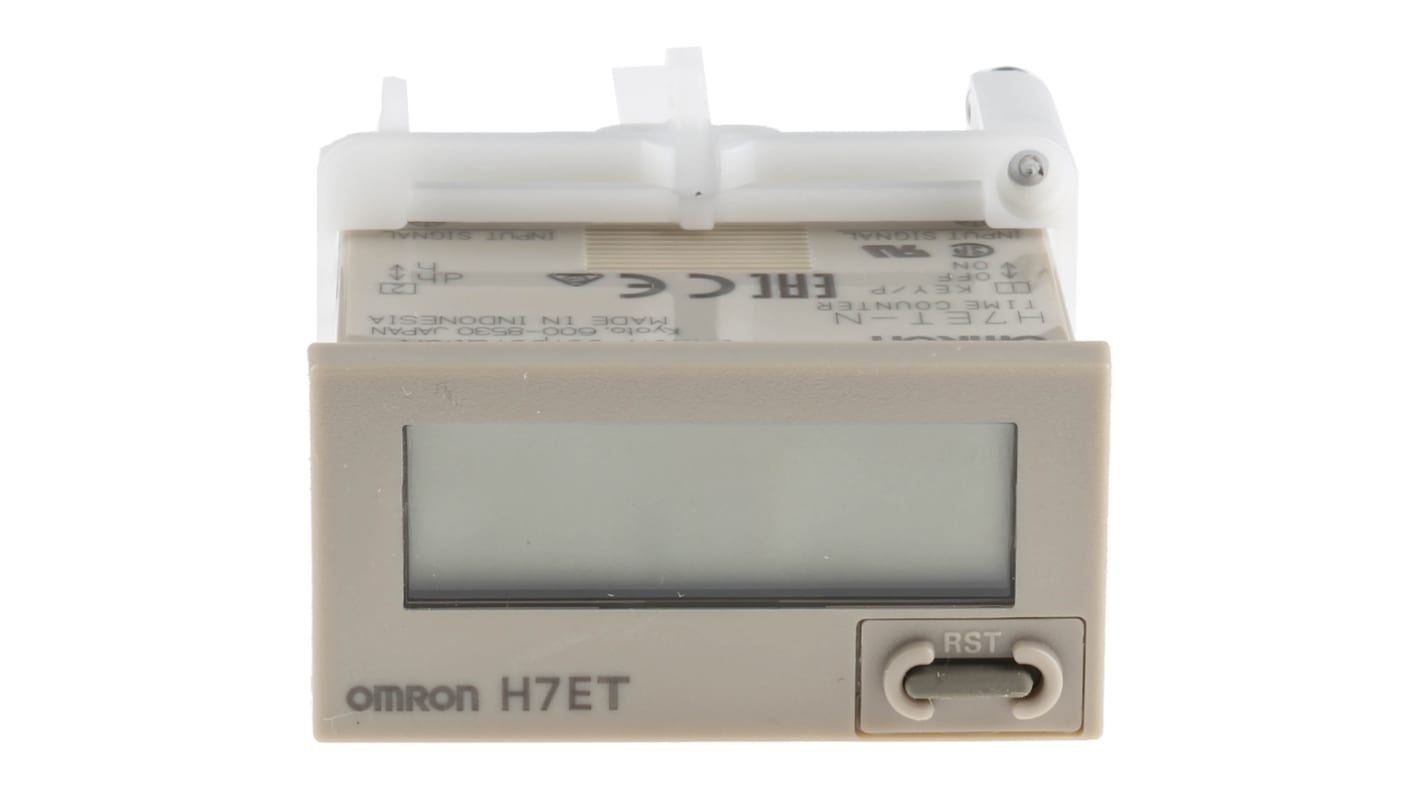 Omron H7E Zähler LCD 7-stellig, 4,5 → 30 V dc, 0 → 3999 Tage 23,9 Std., 0 → 999999,9