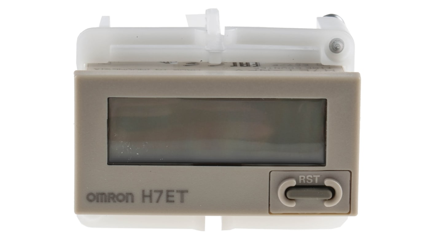 Omron H7E Zähler LCD 7-stellig, 24 → 240 V ac/dc, 0 → 3999 Tage 23,9 Std., 0 → 999999,9