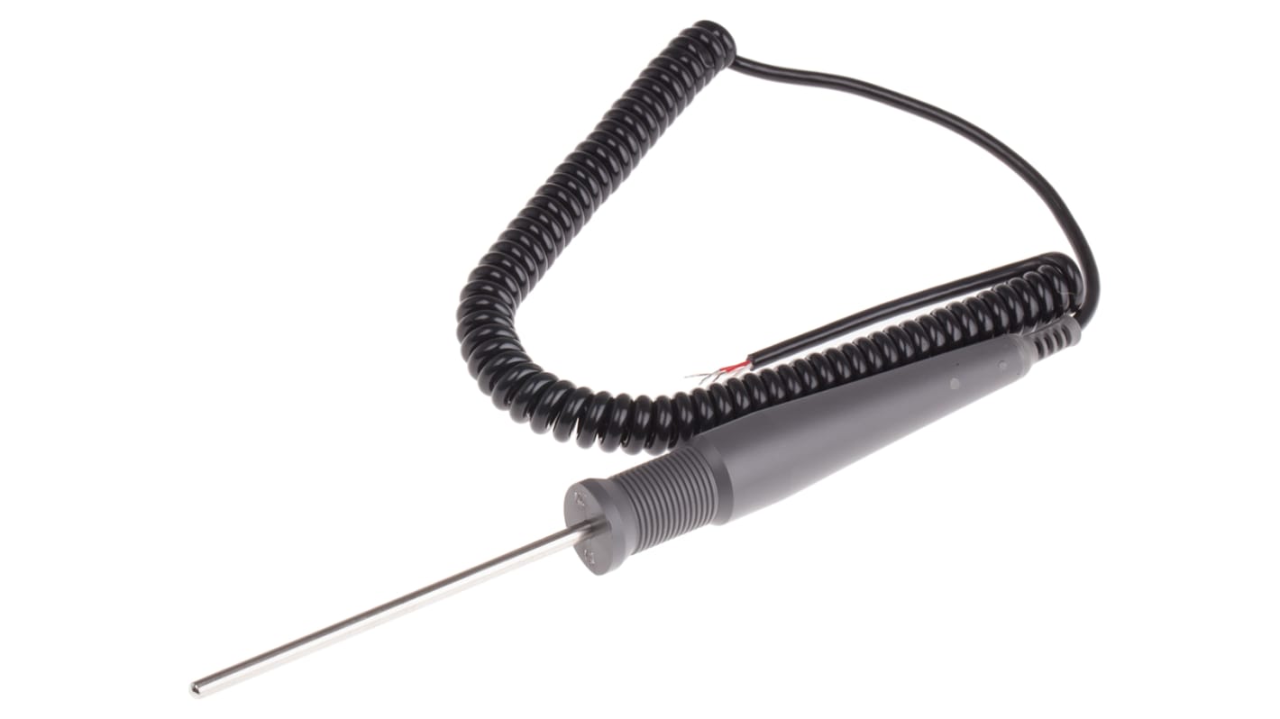 RS PRO PT100 Insertion, Needle Temperature Probe, 100mm Length, 4mm Diameter, +250 °C Max